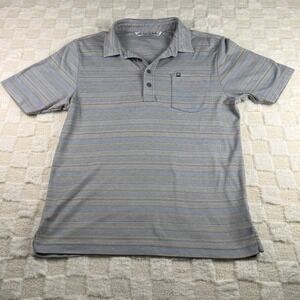 Travis Mathew Mens Polo Shirt Size S Short‎ Sleeve Striped Golf Casual